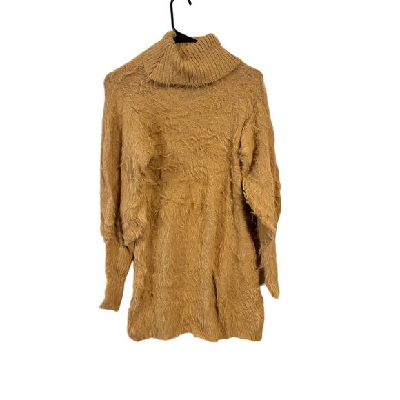 Free People Honey Mini Sweater Dress Size XS Eyelash Knit Bubble Sleeve - Picture 1 of 7